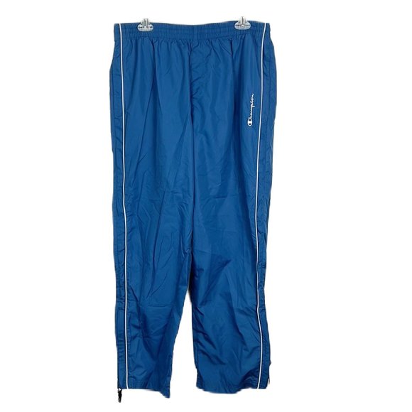 Champion Track Pants Men Medium SET OF 2 Blue Grey Pull On Adult Bottoms NWT - Picture 1 of 10